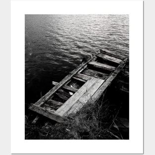 The old fishing platform // Black and white photography Posters and Art